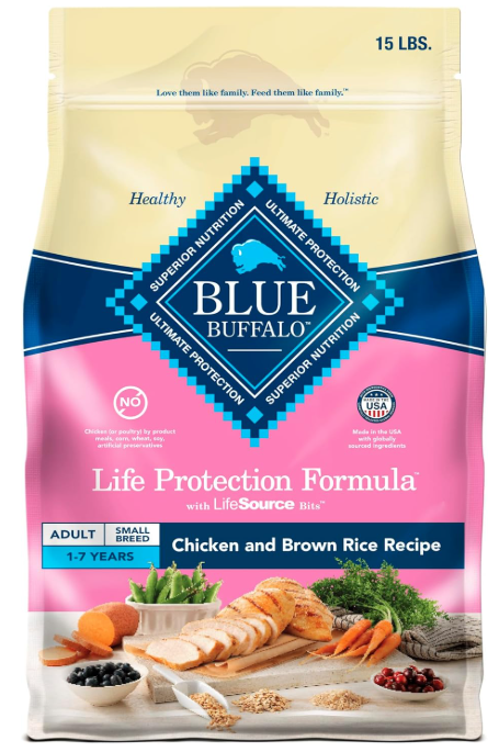 Blue Buffalo Life Protection Formula Adult Small Breed Dry Dog Food, Supports High Energy Need