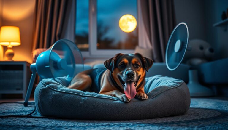 Dog Panting at Night