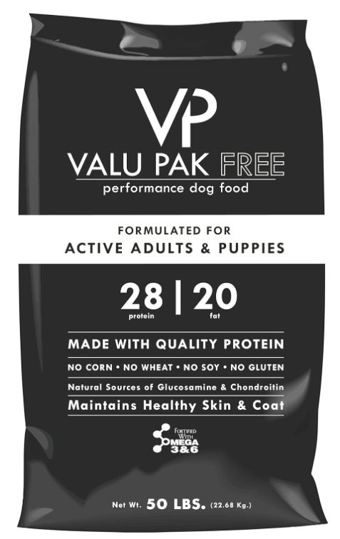Free 28-20 Dog Food | Black Bag | 50 lb