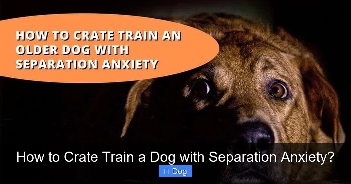 How to Crate Train a Dog with Separation Anxiety?